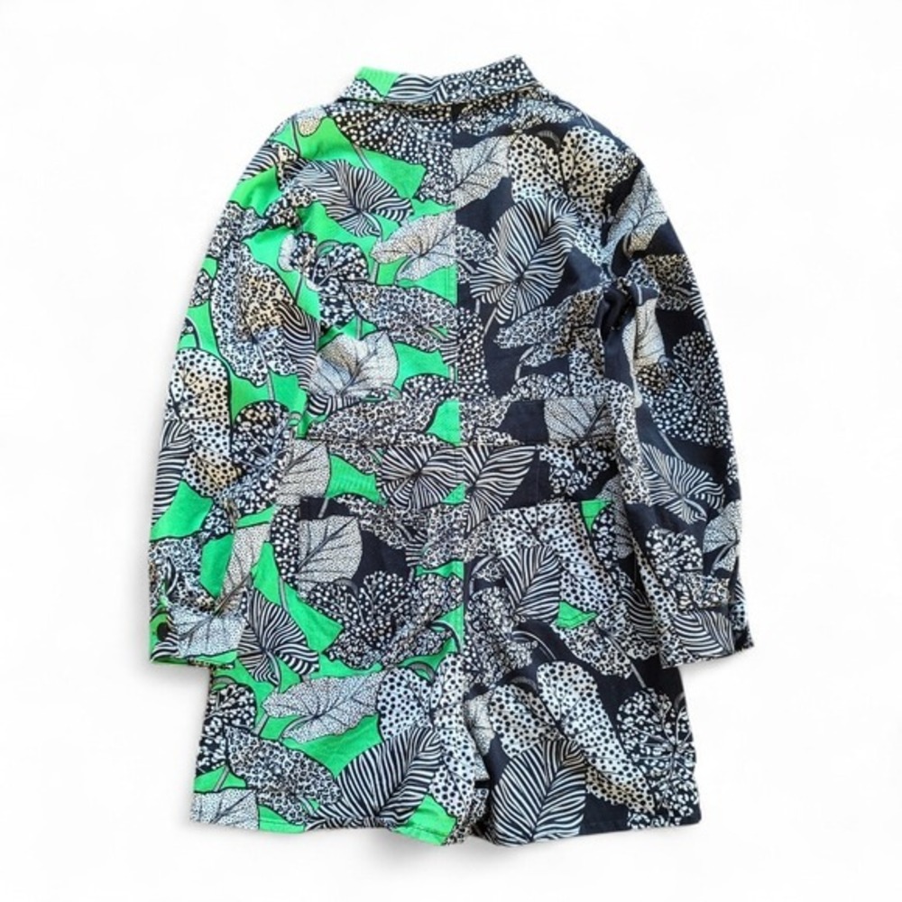 FARM Rio Black White and Green Printed Long-Sleeve Romper - Picture 6 of 11